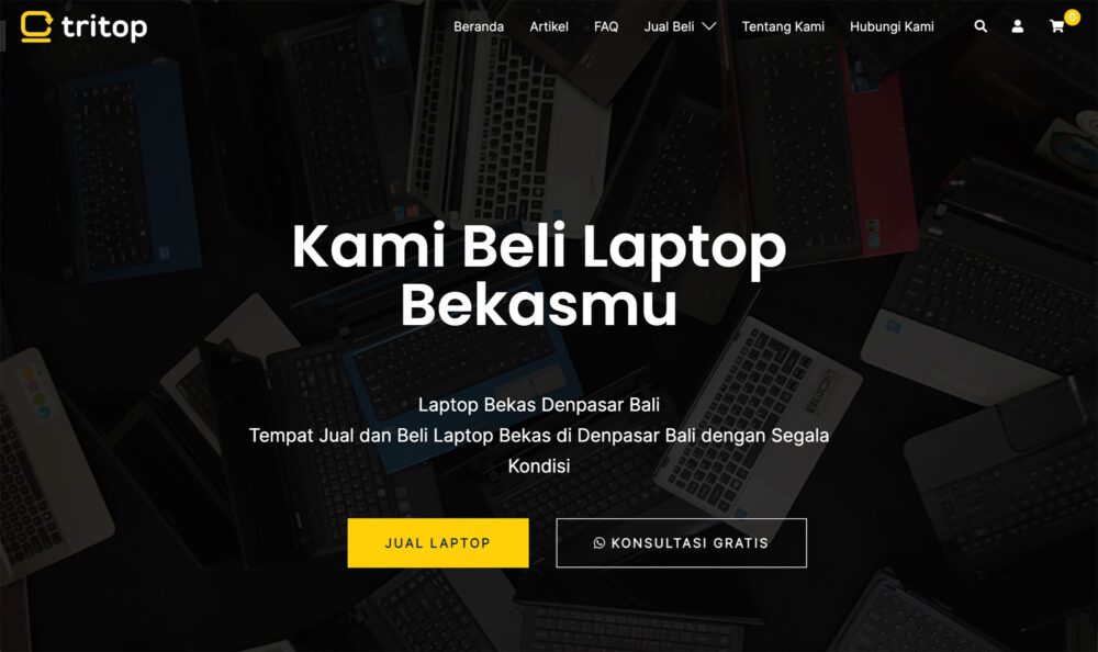 jual beli laptop bekas bali