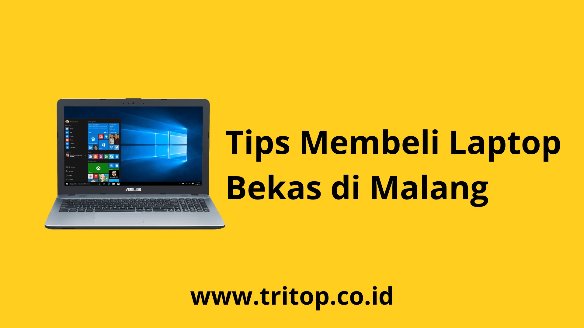 Laptop Bekas di Malang Tritop.co.id